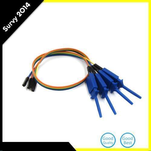 4PCS 1 Pin Test Clamp Wire Hook Test Clip for Logic Analyzer Electronic Components Supplies High quality diy electronics