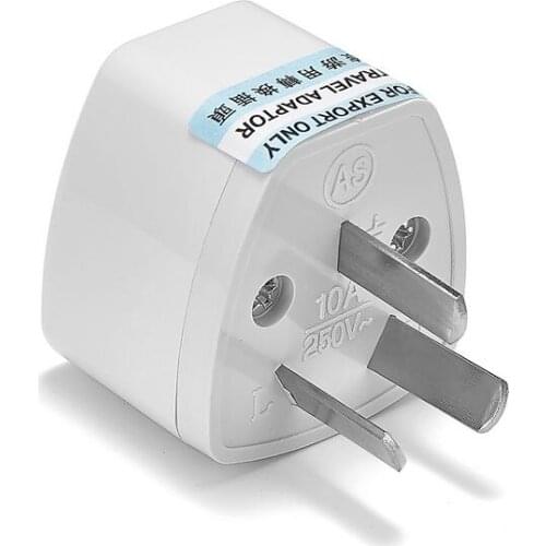 500pcs AU Australia Power Adapter Universal EU European UK US To AU Australian AC Travel Adapter Electric Plug Socket Outlet