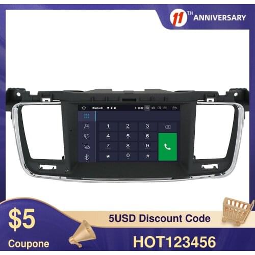 Android 10 Car DVD player GPS navigation radio Stereo For PEUGEOT 508 2011 2012 2013-2017 Head Unit auto radio multimedia player