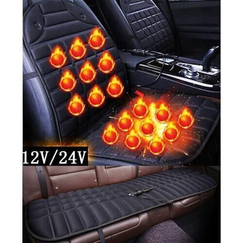 12v/24v Single/double/rear Electric Heated Car Seat Cushions For Winter Keep Warm Heating Covers Quality Guarantee ES6 X35