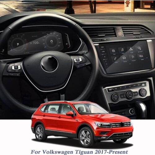Car Styling GPS Navigation Glass Dashboard TPU Screen Protective Film For Volkswagen Tiguan 2017-Present Sticker Auto Accessory