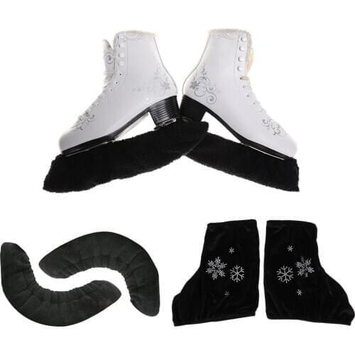 Velvet Skates Cover Boots Overshoes Blade Soaker Sleeve for Ice Figure Skate