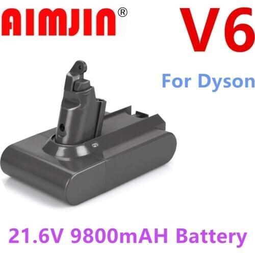 1/2PCS Dyson Dc62 Battery 9.8Ah 21.6V Li-ion Battery for Dyson V6 DC58 DC59 DC61/62/74 SV07 SV03 SV09 Vacuum Cleaner Battery