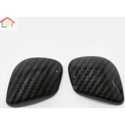 For Volkswagen VW T-Roc TROC 2017-2019 Console Gear Shift Box Knob Head Cover Molding Frame Trims Carbon Fibre Car Accessories