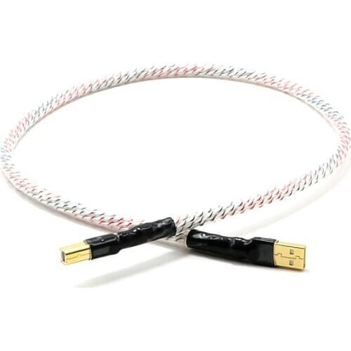 Hifi Odin Valhalla Silver Plated + Shield USB Cable A To B Audio Data Cable