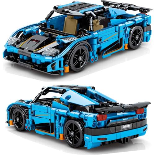 Creatoring Expert Super Speed Racing Car RSR 488 SY8161 527Pcs Moc Bricks Modular Technical Model Building Blocks Boys Toys