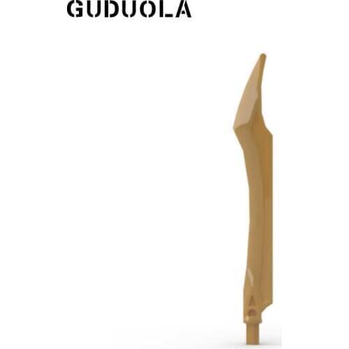 Guduola Special Brick Sword with Curved Tip and Axle 11305 MOC Building Block DIY Educational Toys Accessories 10pcs/LOT
