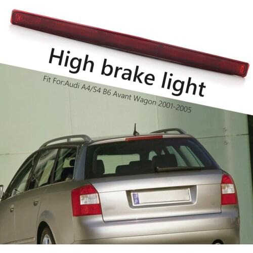 Red 3rd Brake Light Lamp Smoked Lens for Audi A4/S4 B6 Wagon 2001-2005 8E9945097 Car Parts Repalce High Mount Lamp
