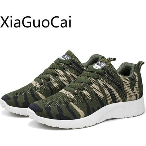 Camouflage Fashion Mens Casual Shoes Basic Spring and Autumn Mens Sneakers Rubber Gingham Mens Casual Flat Shoes