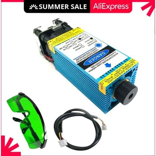 2021 Latest Version 15W Fixed Focus Laser Module for DIY Engraving Machine Wood Router Engraver Accessories Laser Head 3018 PRO