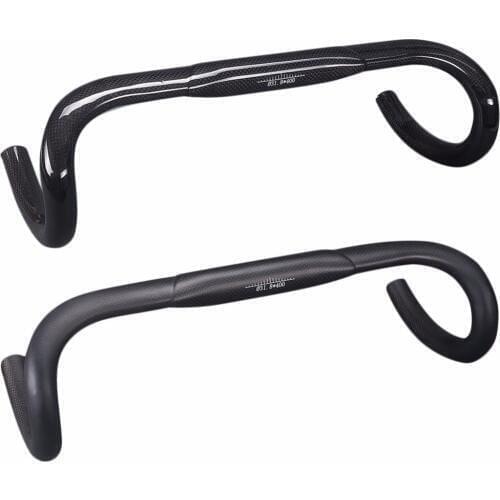 Matte/Glossy Full 3K Carbon Fiber 31.8mm Cycling Handlebar Road Bicycles Bent Bar Bike Parts 400mm 420mm 440mm