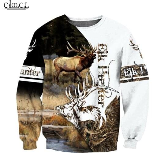 HX Deer Hunting 3D All Over Printed Men Hoodies Sweatshirt Unisex Streetwear Zip Pullover Casual Jacket Tracksuits Drop Shipping