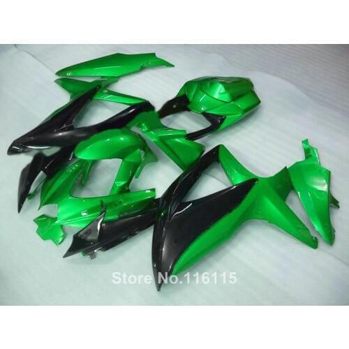 Fairing kit for SUZUKI K8 K9 GSXR 600 700 2008 2009 2010 black green ABS set GSXR600 GSXR750 08 09 10 fairings 10-6