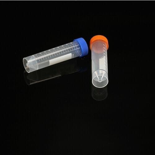 Centrifuge Tube Sample EP Tube 50 ml With Clear Scale Flat Bottom Plastic Test Tube With Screw Cover 50 / PK