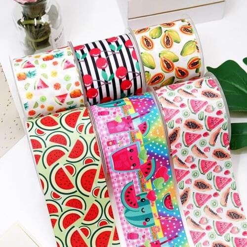 DIY Handmade Materials Printed Grosgrain Ribbon 50 Yard Per Size 42541