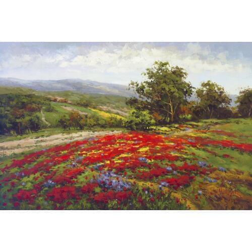 Modern Art Landscapes oil painting Campo Di Fiore II Hand painted bedroom decor