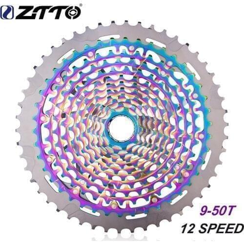 ZTTO Ultralight MTB Flywheel 12 Speed 9-50T XD Cassette11s Bicycle Flywheel Titanium plating Bike sprocket
