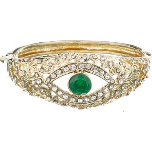 Muslim jewelry gold Arabian eye bracelet for womens charm crystal bracelet Moroccan classic jewelry