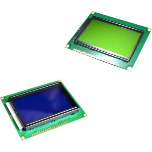 LCD Board Yellow Green Screen 12864 128X64 5V blue screen display ST7920 LCD module for arduino 100% new original