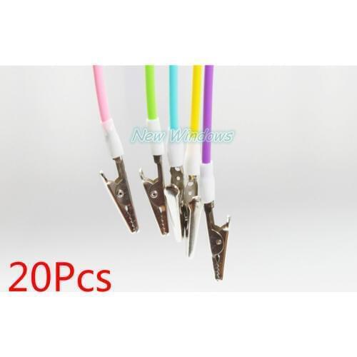 Dental Mut-colors Instrument Bib Clips Silicone Cord Napkin Holder 20Pcs