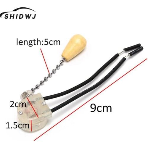 1pcs DIY Universal Home Ceiling Fan Lamp Pull Switch Wall Light Replacement Pull Chain Cord Switch Lighting Accessories