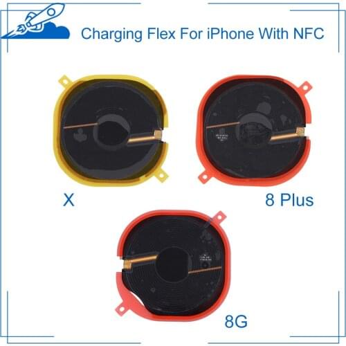 1 pcs Ori Quality Wireless Charging Chip NFC Coil For iPhone 8 8P Charging Flex With NFC For iPhone X XR XS 11 Pro Max