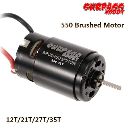 550 12T 21T 27T 35T Brushed Motor for RC Car HSP HPI Wltoys Kyosho TRAXXAS 1/8 1/10 Crawle Tank Off-Road Rock Crawler Climbing