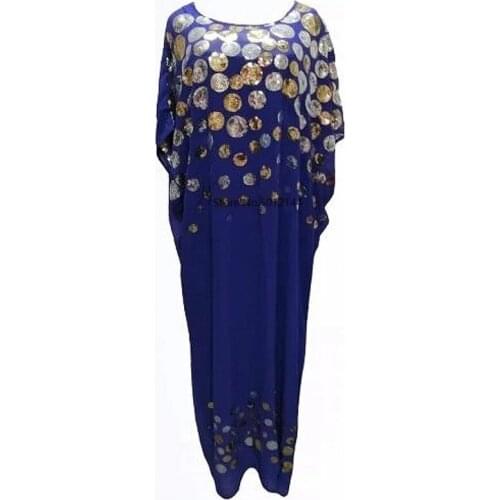 African Style Dresses for Women Fashion Bazin Hot Drilling Boubou Robe Africaine Femme Muslim Dress Dashiki Gown Africa Clothing