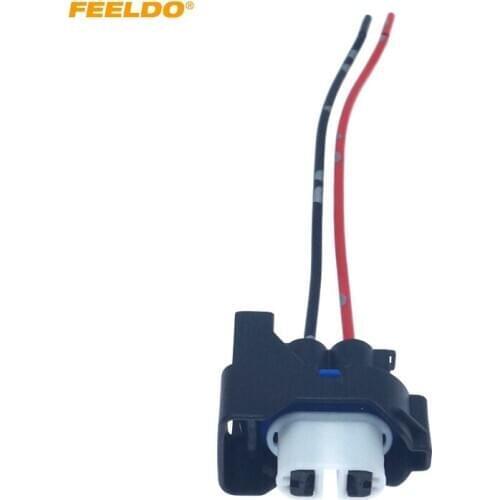 FEELDO 1PC Car H11 Headlight Lamp Holder Adapter For Ford Base Bulb Socket Electrical Wire Connector Wiring Harness #HQ6401