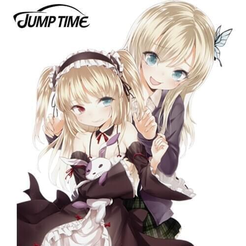 JumpTime 13cm x 11.1cm Car Stying Sexy Graphic JDM Hasegawa Kobato Kashiwazaki Sena Vinyl Trunk Decal Car Sticker