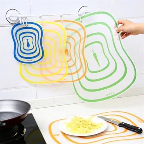 Kitchen Plastic Chopping Board Non-slip Cutting Board Frosted Fruit Mat Kneading Panel Assortment Board Vegetables Meat Tools