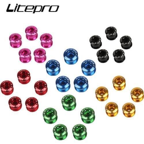 Litepro MTB Mountain Bicycle Single Bolts Crankset Screw Road Bike Disc Snail For Chainwheel Parts Accessory 5Pcs/Lot