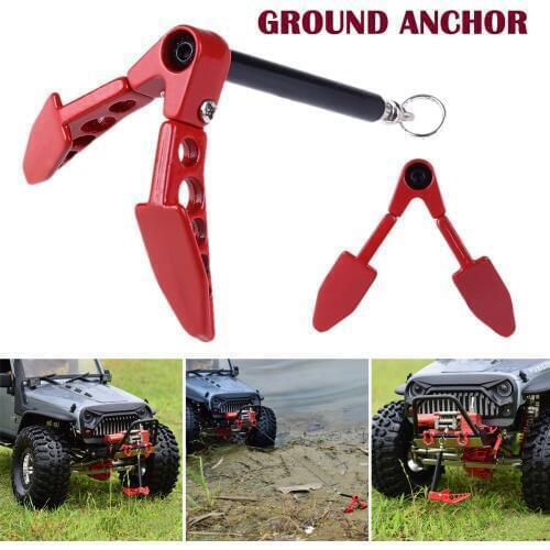 Metal Foldable Winch Anchor Earth for 1/10 Axial SCX10 Tamiya CC01 RC4WD D90 D110 RC Crawler Car M09