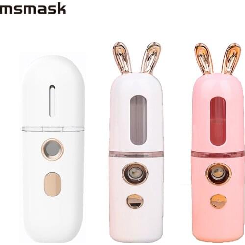 Mini Humidifier Nano Facial Steamer Beauty Spray Moisturizer Cold Spray Device Nourish Facial Skin Rechargeable Portable Tools