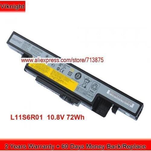 Brand New L12L6E01 Battery L11S6R01 for Lenovo IdeaPad Y400 Y490A Y490N Y500P Y590N Laptop 10.8V 72Wh