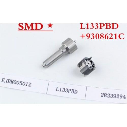 New diesel common rail injector EJBR00501Z kit with nozzle L133PBD control valve 9308-621C high quality 28239294 valve assembly