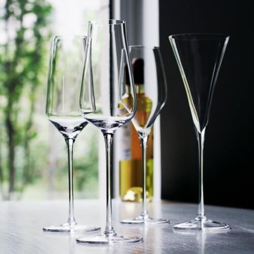 Creative Lead-free crystal Champagne Flutes Glass cup transparent goblet Party beer wine glass Drinking Ware
