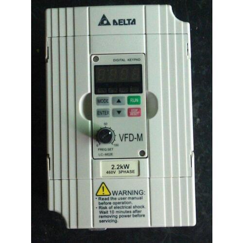 Original NEW Motor Drive VFD022B43B, DRIVE AC 3PHASE 0-480V 5.5AMP 4.2KVA 3HP .1-400HZ, Frequency Converter VFD-B