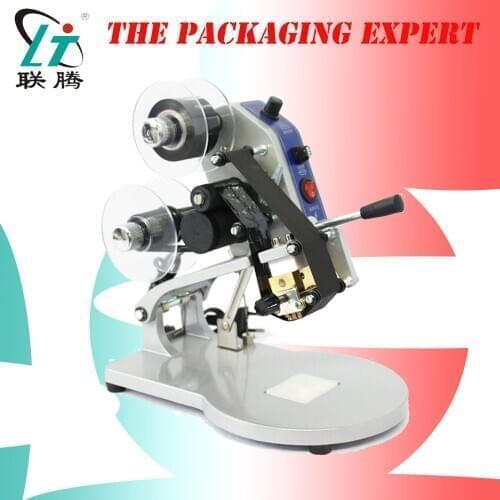 Manual Hot Stamping Expiration Date Codes Printing Machine Thermal Ribbon Printer Electrical Plastic Bags Coding Free Shipping