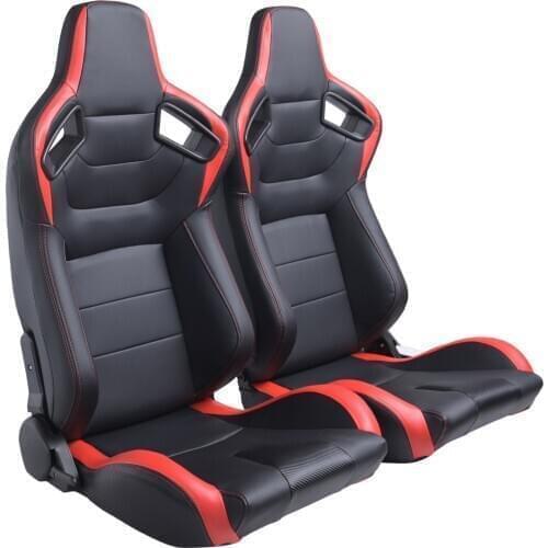 1 piece2020 New Cooling Driver Car Seat Leather Adjustable Sport seat Cool Designer Memory Soft Foam Racing Seat car accessories