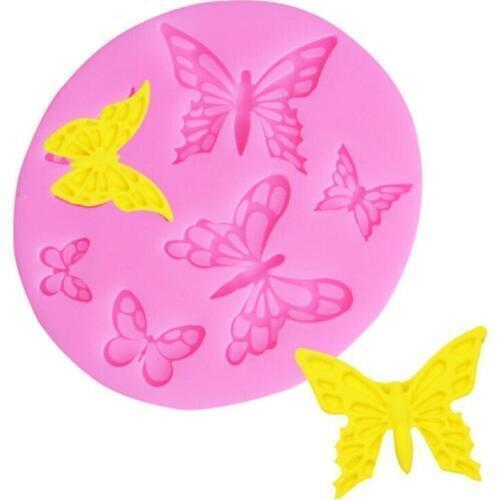 Butterfly Shape Fondant Cake Silicone Mold Biscuits Pastry Mould Ice cube Chocolate Candy Molds Cake Decoration Baking Tool