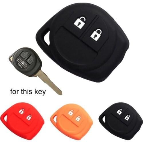 2 Buttons Remote Key Fob Silicone Cover Case for Suzuki SX4 Swift Vitara Jimny