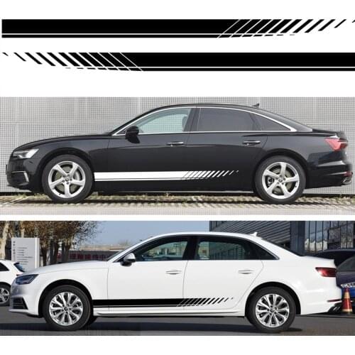 Universal Car Door Side Striped Stickers Stylish PVC Decals Decor Car Styling DIY Wrap Decal Auto Tuning Accessories Decoration