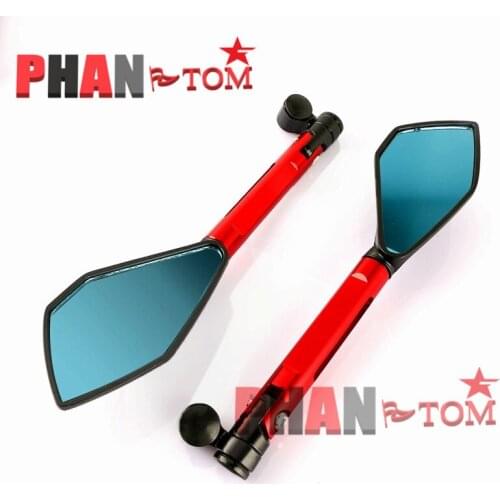 For duke 390 125 200 1290 exc 450 250 300 125 1190 Motorcycle Accessories 8mm 10mm Universal Rear View Mirrors Blue Glass