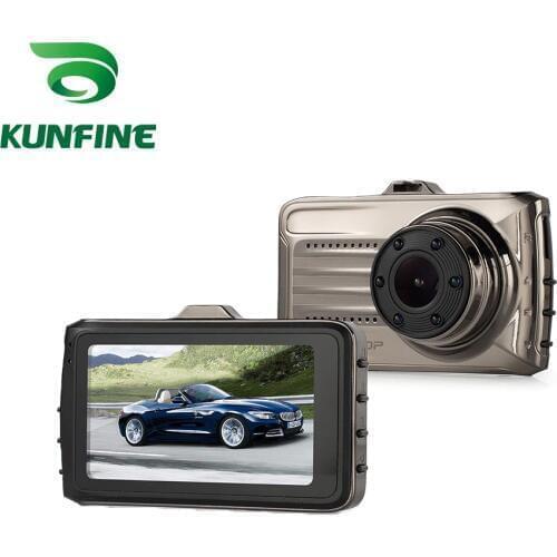 KUNFINE 3"1080P Recording Dash Cam Car DVR Rear View Camera Video Recorder Dual Cameras Recording Wide Angle 170