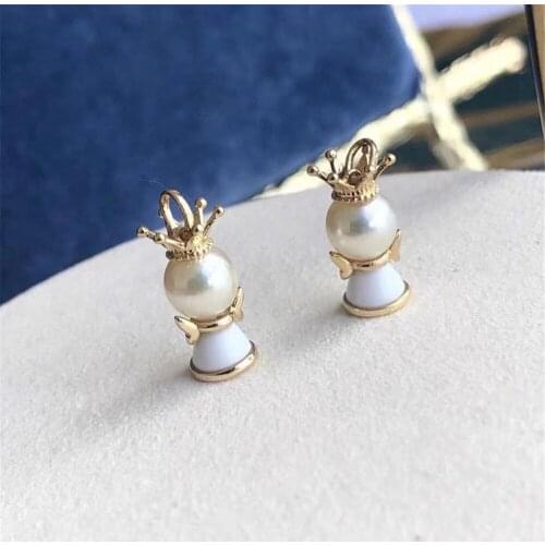 S925 Sterling Silver Screw Eye Pin Bail Top Drilled Beads End Cap For DIY Pearl Charm Pendant Connectors Jewelry Making