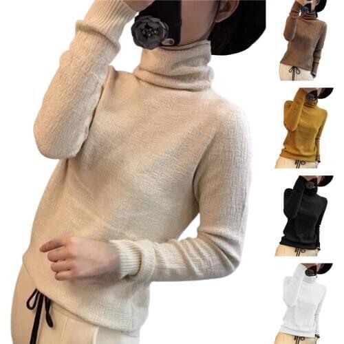 Women Turtleneck Winter Sweater Women 2020 Long Sleeve Knitted Women Sweaters And Pullovers Female Jumpers Tricot Tops dropship