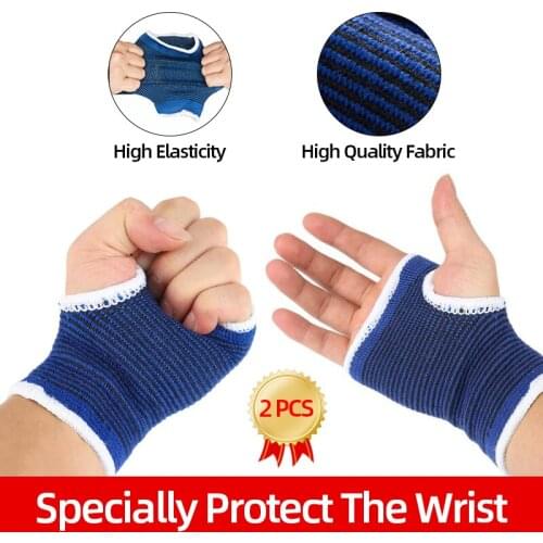 1 Pair knitted Sports Fitness Gloves Breathable Sweat-absorbent Wristband Men Women Gym Half Finger Sports