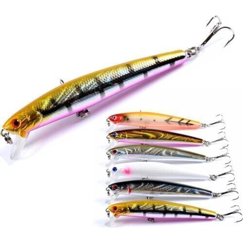 1pcs Fishing Tackle Lures 9.8g 9.6cm Minnow Hard Pencil Metal Wobblers Winter Goods For Fishing Jerkbait Minnow Swimbait