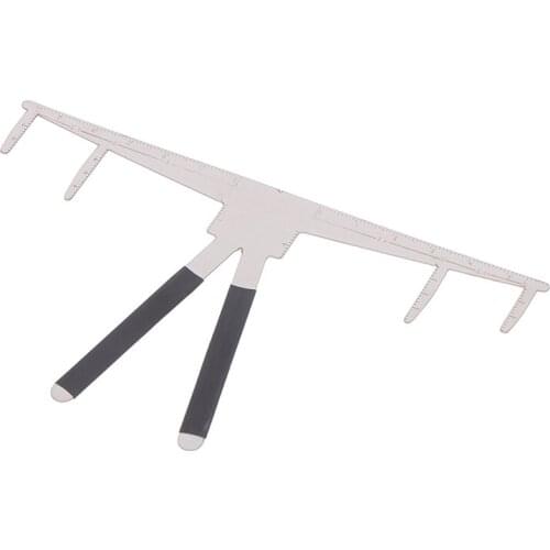 1PCS Eyebrow Makeup Eyebrow Stencil Ruler For Microblading Eyebrow MeasureThree-point Positioning Balance Ruler For Caliper